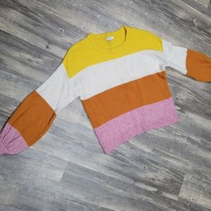 Madewell Women's Colorful Stripped Sweater